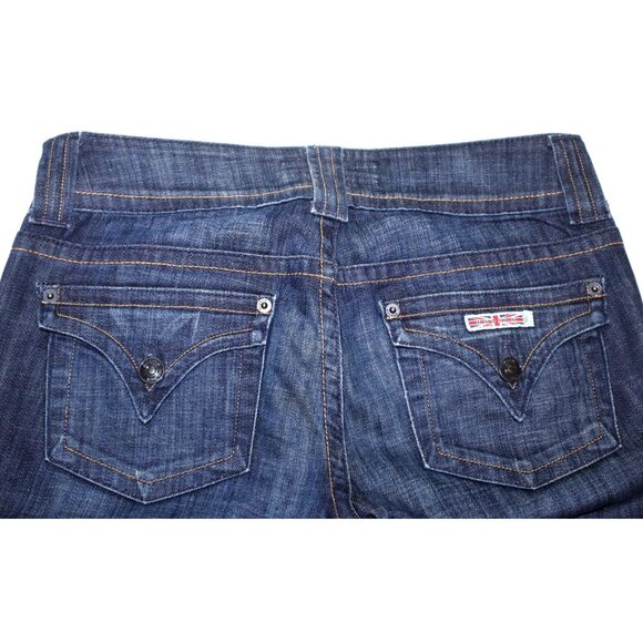 Hudson Jeans Dark Wash Bootcut 26 Clean Fit Street Classic Aesthetic - Picture 3 of 9